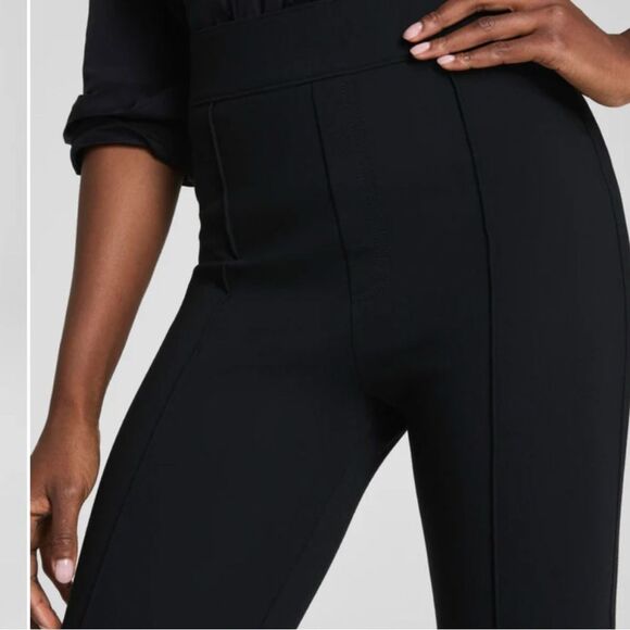 SPANXsupersmooth™ Perfect Fit Ponte Flare Pant Black Ponte Small - Picture 2 of 10